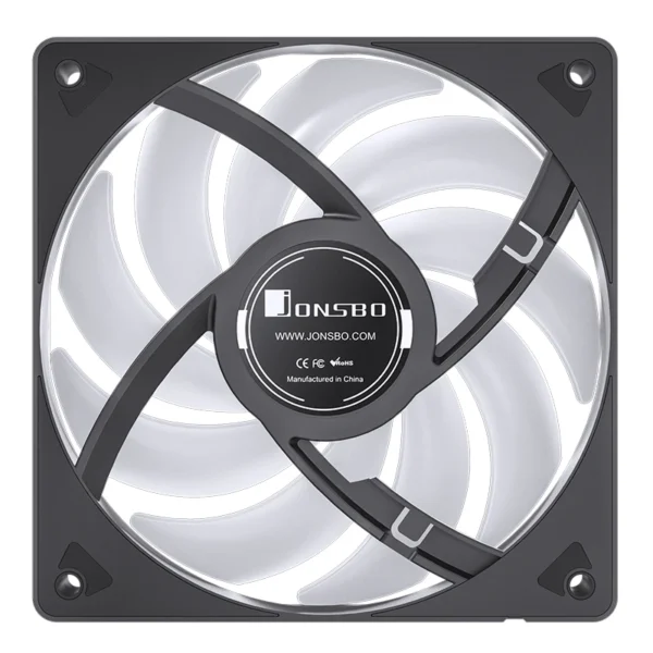 JONSBO SL-120 White/Black 120mm Case Fan 5V 3PIN ARGB Silent CPU Cooler Fan 4PIN PWM Serializable Reverse Fan