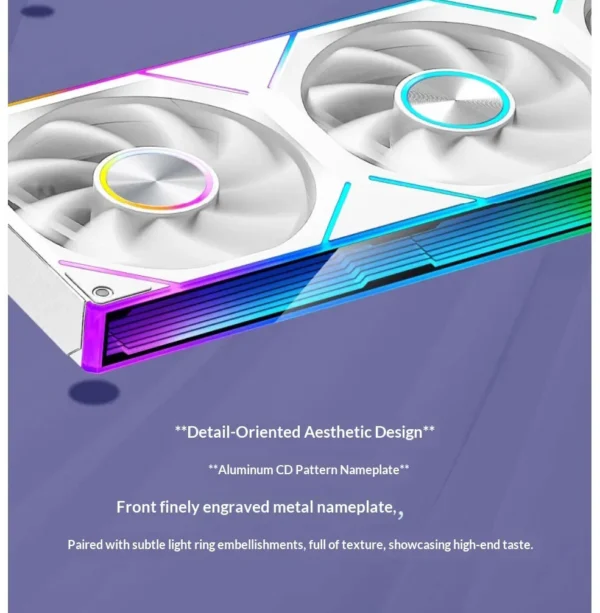 WJCOOLMAN StarLink Integrated Fan 120mm ARGB Infinite Mirror Divine Light Synchronous PWM Speed Control Computer Silent Case Fan