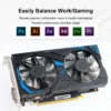 GTX 1650 4GB Graphics Card 128Bit GDDR5 Dual Cooling Fan Computer Graphics Low Power GPU for Working Gaming Video Editing Ports
