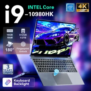 2026 Fingerprint UnIock Notebook Windows 11 Pro 15.6 inch Laptop Intel Core i9-10980HK 16GB RAM 1TB/2TB SSD Office game Laptops