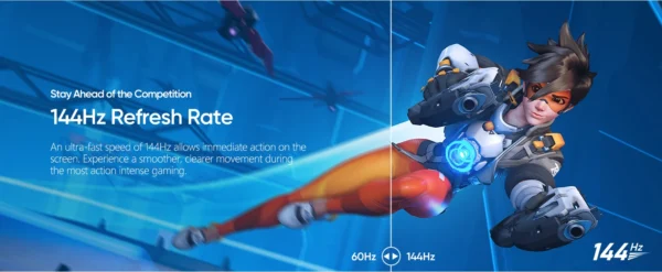 ARZOPA 16.1 inches Portable Gaming Monitor 144hz 100%sRGB 1080P FHD IPS Screen Second Screen for Switch,Xbox,PS5,Laptop,Mac,Z1FC