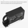 TISHRIC RGB SSD M2 Radiator With Two Fans Cooling 7000RPM 3Pin M.2 Hard Disk Heatsink For Desktop PC NVMe NGFF M.2 2280 SSD