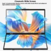 15.6 Inch Dual Screen Portable Monitor for PS5 Switch Hosts HD 1080P PC Secondary Screen 360° Rotation One-Cable LCD IPS Panel