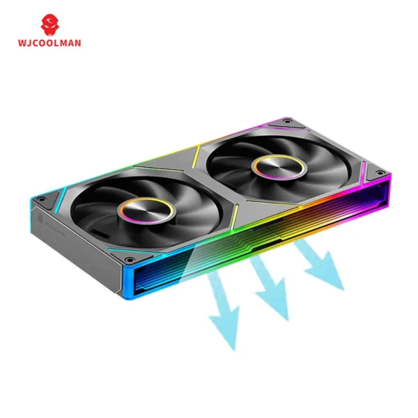 WJCOOLMAN Starlink 360/240/120 conjoined PC fan ARGB PWM Speed Control Computer Silent Case Integrated Fan easy to install