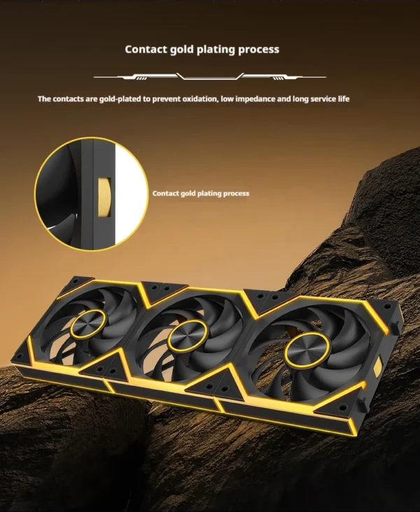 Star Brick P1 Jungle Leopard Interstellar SE Building Block Fan Triple ARGB 12cm Desktop Computer Wireless splicing fan