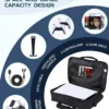 For PS5 Travel Case for PS5 Protective Case Bag Suitable for PS5 Disc/Digital Edition Console, Controllers, Game Cards, Headset