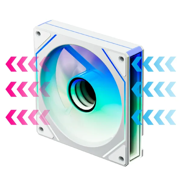 120mm ARGB PWM Fan – Side Infinity Mirror Lighting, 5V 3-Pin Sync Cooling for PC Case CPU Cooler – Jungle Leopard Prism 4 MAX