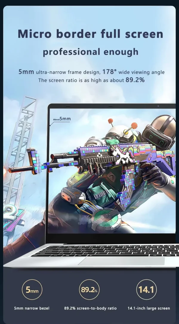 Windows 11 Pro Office Laptops Intel Core i7 9850H 16GB RAM 1TB SSD Gamer Study notebook Computer PC