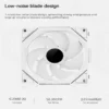 TEUCER JM-1 PC Case Fan 120mm ARGB Mirror Cycle Light Effect Cooling Fan 4PIN PWM Low noise Chassis Water Cooling Ventilador