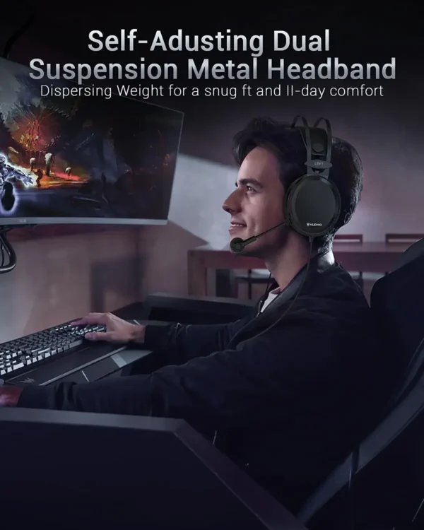 NUBWO Gaming Headsets PS4 Stereo Xbox One Headset Wired PC Gaming Headphones with Noise Canceling Mic Ear Gaming  Earphone