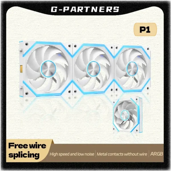 Star Brick P1 Jungle Leopard Interstellar SE Building Block Fan Triple ARGB 12cm Desktop Computer Wireless splicing fan