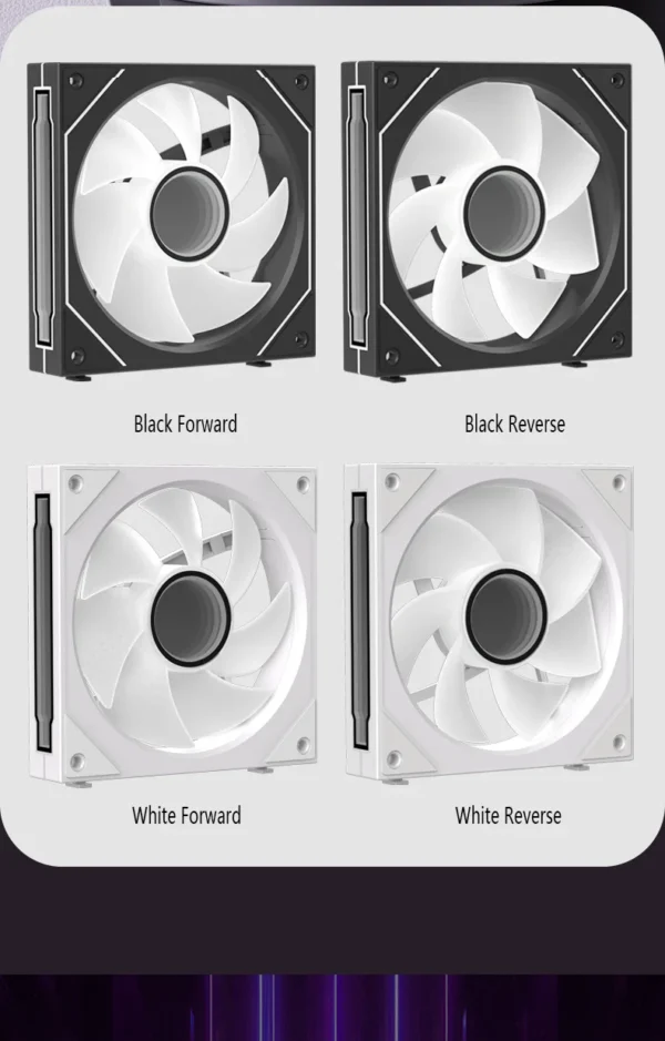 PC case fan 120mm ARGB mirror cycling lighting effect CPU cooling fan 4-pin PWM 58.36CFM fan for computer water cooling