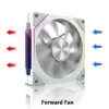 LDPCSJ Prism 4RS 120mm ARGB PC Case Fan with Infinity Mirror Design Motherboard Sync 4PIN PWM CPU Cooler Ventilador