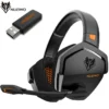 NUBWO G06 Dual Wireless Gaming Headphones 2.4GHz Bluetooth 5.3 Headsets Gamer with Microphone for PS5, PS4, PC, Mobile, Switch