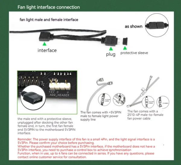 TEUCER JM-1 PC Case Fan 120mm ARGB Mirror Cycle Light Effect Cooling Fan 4PIN PWM Low noise Chassis Water Cooling Ventilador