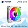 UPSIREN UF-1 PRISM 4 PRO Computer Chassis Fan 12cm ARGB 4 Pin PWM Quiet Cooling Fan 12V Large Air Volume 45.2CFM/600-1500RPM