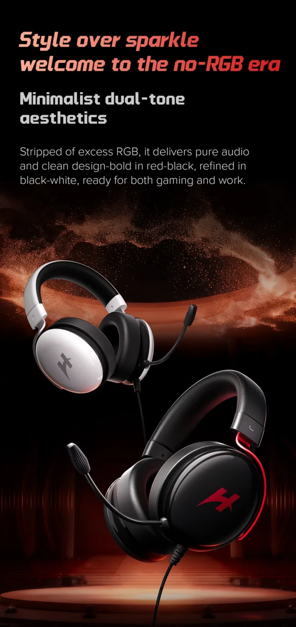 HAYLOU HexStorm G1 Wired Gaming Headphone 7.1 Surround Sound 50mm Dual Driver Esports Gamer Headset with Mic For PS4 PS5 PC