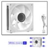 Coolcirc Cableless PC Case Fan 12V/4Pin PWM 800-1800RPM Silent 5V/3Pin ARGB Triple Pack 120mm Ventilator Use for Water Cooling