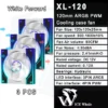 ICE Whale XL-120 ARGB PC Case Fan 120mm Infinity Mirror Design Motherboard Lighting Sync 4PIN PWM CPU Cooler Fan ventilador