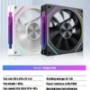 LDPCSJ Prism 4RS 120mm ARGB PC Case Fan with Infinity Mirror Design Motherboard Sync 4PIN PWM CPU Cooler Ventilador