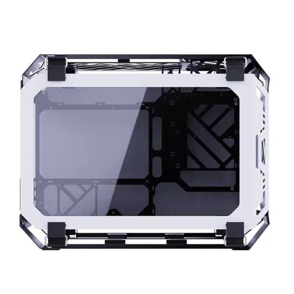 Lovingcool New Design Open Style Gaming Chassis Tempered Glass Micro ATX Mini ITX Computer RGB Casing Desktop PC Case with Fan