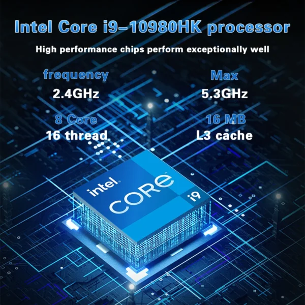 2026 ACEKAMAS 15.6" Gaming Laptop Intel Core i9 10980HK IPS 4K Gamer Computer 16GB DDR4 1TB SSD M.2 Windows 11 Pro Notebook PC