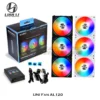 Lian Li UNI Fan AL120 ARGB Cableless Fan Support L-Connect 3 PWM Silent Low Noise High RPM MB SYNC/Controller, V1 Triple Pack