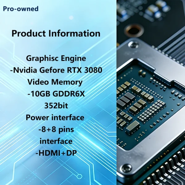 ASUS RTX 3080 10GB placa de vídeo NVIDIA TUF RTX3080 10G GAMING GDDR6X 320bit gpu PCI-E 4.0 8+8pin HDMI DP PSU850W graphics card