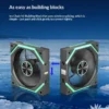 Hifrost Ice Chain Modular 120mm ARGB PC Case Cooling Fans Wireless Thermostatic Sync Lighting For Gaming Chassis CPU Cooler