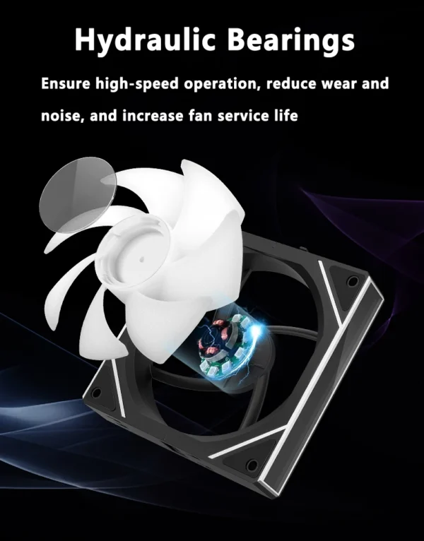 ICE Whale WX-2 ARGB Wireless Splicing Fan 12CM Air-Cooled Cooling Chassis Component 1800RPM Chassis Fan