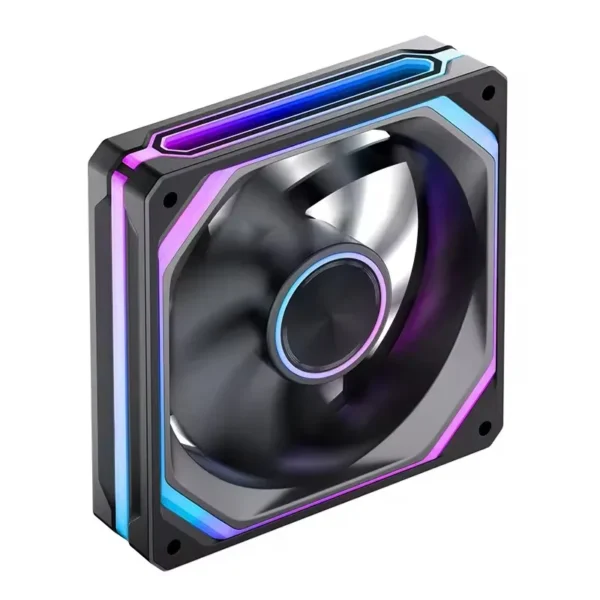 JONSBO XA-360/ XA-120 3-Pack 120mm Fan 5V/3Pin ARGB Three-Sided Mirror Integrated Cold Exhaust Cooling Fan for Desktop Computers