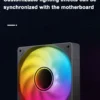 JONSBO SL-120 White/Black 120mm Case Fan 5V 3PIN ARGB Silent CPU Cooler Fan 4PIN PWM Serializable Reverse Fan