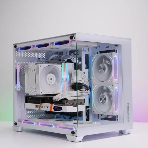 ICE Whale Prism 4RS ARGB PC Case Fan 120mm Infinity Mirror Design Motherboard Lighting Sync 4PIN PWM CPU Cooler Fan ventilador
