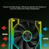 ICE Whale XL-120 ARGB PC Case Fan 120mm Infinity Mirror Design Motherboard Lighting Sync 4PIN PWM CPU Cooler Fan ventilador
