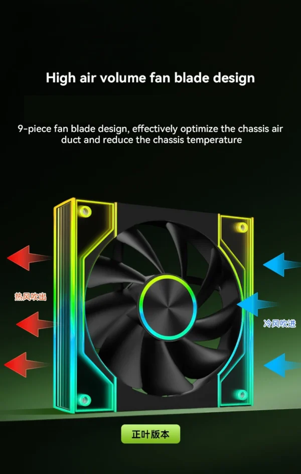 ICE Whale XL-120 ARGB PC Case Fan 120mm Infinity Mirror Design Motherboard Lighting Sync 4PIN PWM CPU Cooler Fan ventilador