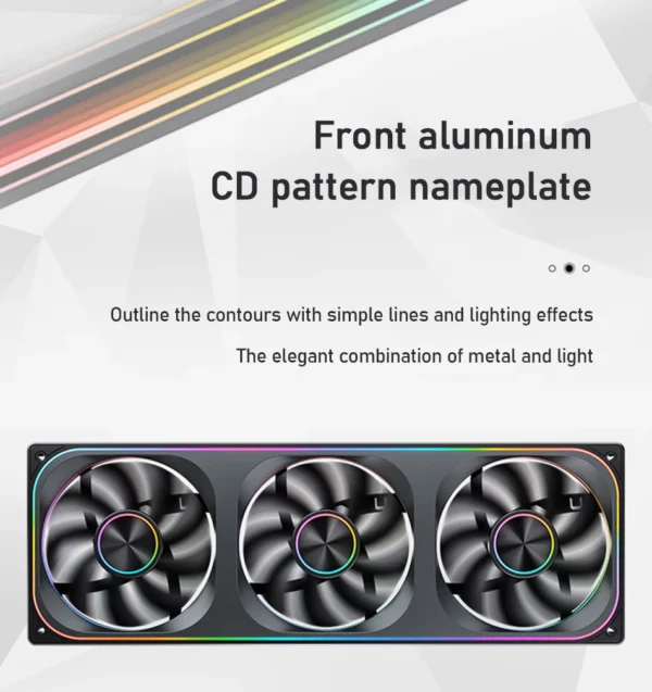 JONSBO ZA-120/240/360 Case Cooling Fan ARGB 12cm Connected Building Block Fan PWM Silent Chassis Fan