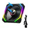 JUMPEAK HS120 Halo ARGB Cooling Fan 360mm 240mm Modular Stackable Splicing 120mm RGB Fans Kit For Gaming PC Case Water Cooler