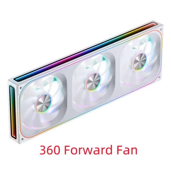JONSBO ZA-120/240/360 Computer Case Fan 12CM 5V ARGB 120mm Monolithic Structure Water-Cooled Fan  PWM Forward/Reverse Fan Kits