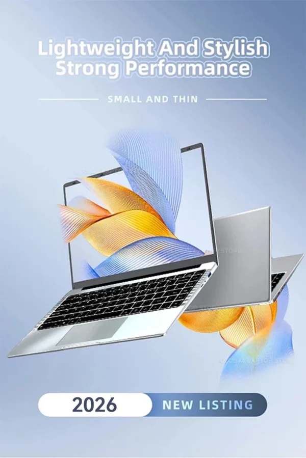 2026 Intel Core i7 9850H Atom A3950 Portable Laptop Computer 14.1" HD Gaming Laptops Windows 11 Pro SSD 2TB RAM 16GB PC Notebook