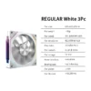 LDPCSJ OEM PRISM 5 PRO Computer Chassis Fan 12cm ARGB 4 Pin PWM Quiet Cooling Fan 12V Large Air Volume 45.2CFM/600-1800RPM