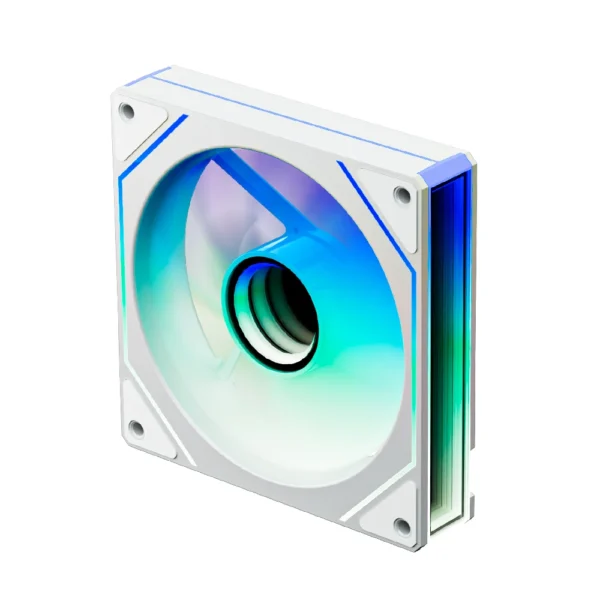 120mm ARGB PWM Fan – Side Infinity Mirror Lighting, 5V 3-Pin Sync Cooling for PC Case CPU Cooler – Jungle Leopard Prism 4 MAX