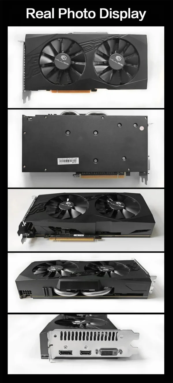 MLLSE AMD RX 580 8GB 2048SP Gaming Graphics Card GDDR5 256Bit PCI-E 3.0 ×16 8Pin Radeon GPU Rx 580 Video Card Placa De Video