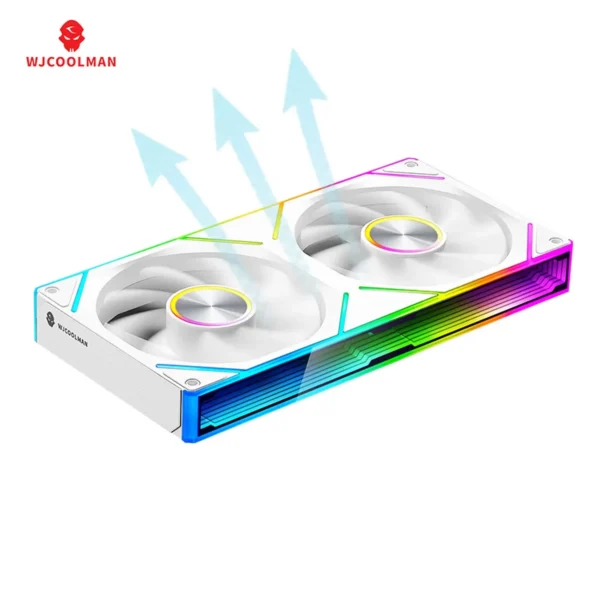 WJCOOLMAN Starlink 120/240/360 Conjoined structure PC fan ARGB PWM Speed Control Computer Silent Case Fan easy to install