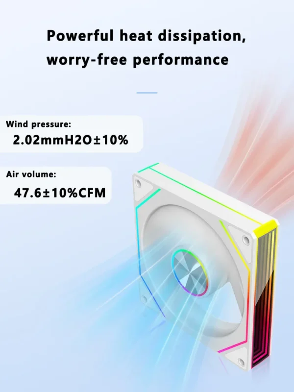 ICE Whale 4RS PLUS 14CM ARGB Chassis Fan 650-1500RPM Air-Cooled PC Cooling Fan