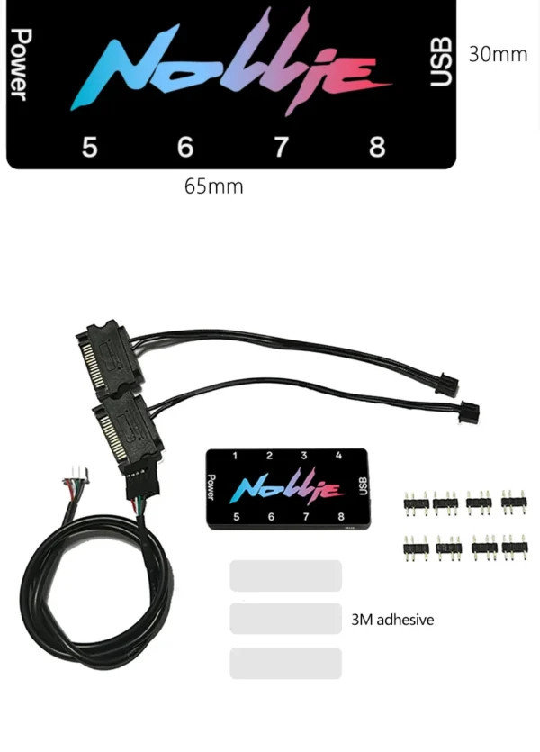 Nollie SignalRGB OpenRGB Universal 5V 3PIN ARGB Asynchronous Controller HUB For Computer PC Case Cooling Fans Light Strip