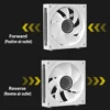 PC case fan 120mm ARGB mirror cycling lighting effect CPU cooling fan 4-pin PWM 58.36CFM fan for computer water cooling