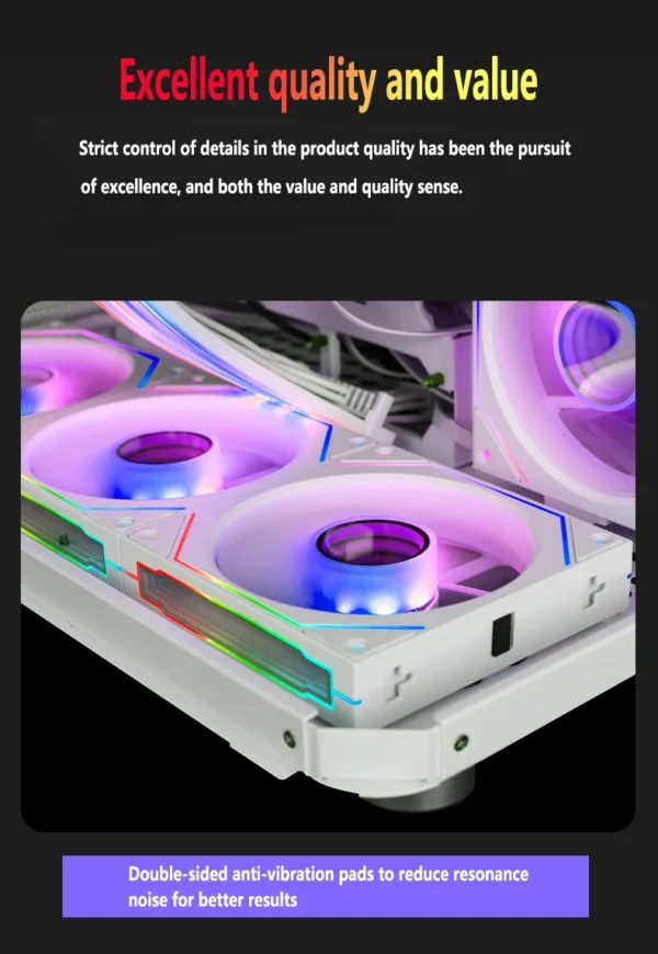 Magic Building Block chassis fan computer cooling fan modular wireless fan 120mm shell cooling fan ARGB ventiladores para pc