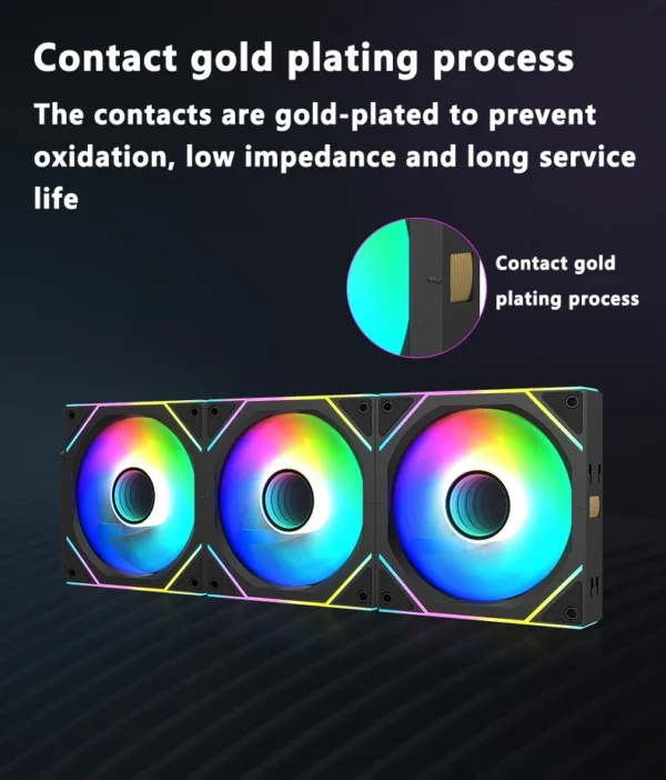 ICE Whale WX-2 ARGB Wireless Splicing Fan 12CM Air-Cooled Cooling Chassis Component 1800RPM Chassis Fan