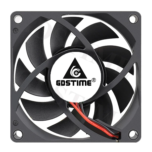 5PCS Gdstime 70x70x15mm DC 24V 12V 5V  70mm x 15mm 2Pin 7cm PC Case Radiator Silent Cooler Brushless Cooling Axial Fan 7015