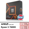 AMD New Ryzen 5 7600X CPU R5 7600X 4.7 GHz 6-Core 12-Thread 5NM L3=32M 100-000000593 Socket AM5 Sealed Without cooler